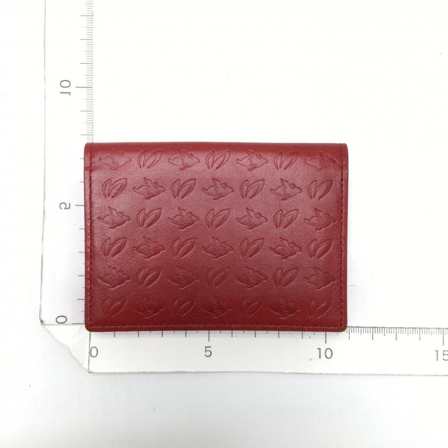 未使用品】マスターバニー×パーリーゲイツ カードケース レッド ロゴ総