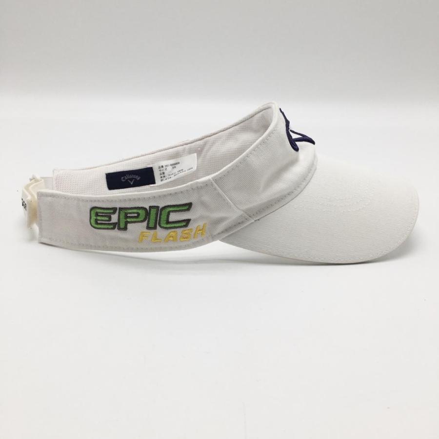 Callaway キャロウェイ サンバイザー 刺繍ロゴ ゴルフ Callaway キャロウェイ サンバイザー 白×ネイビー 立体ロゴ