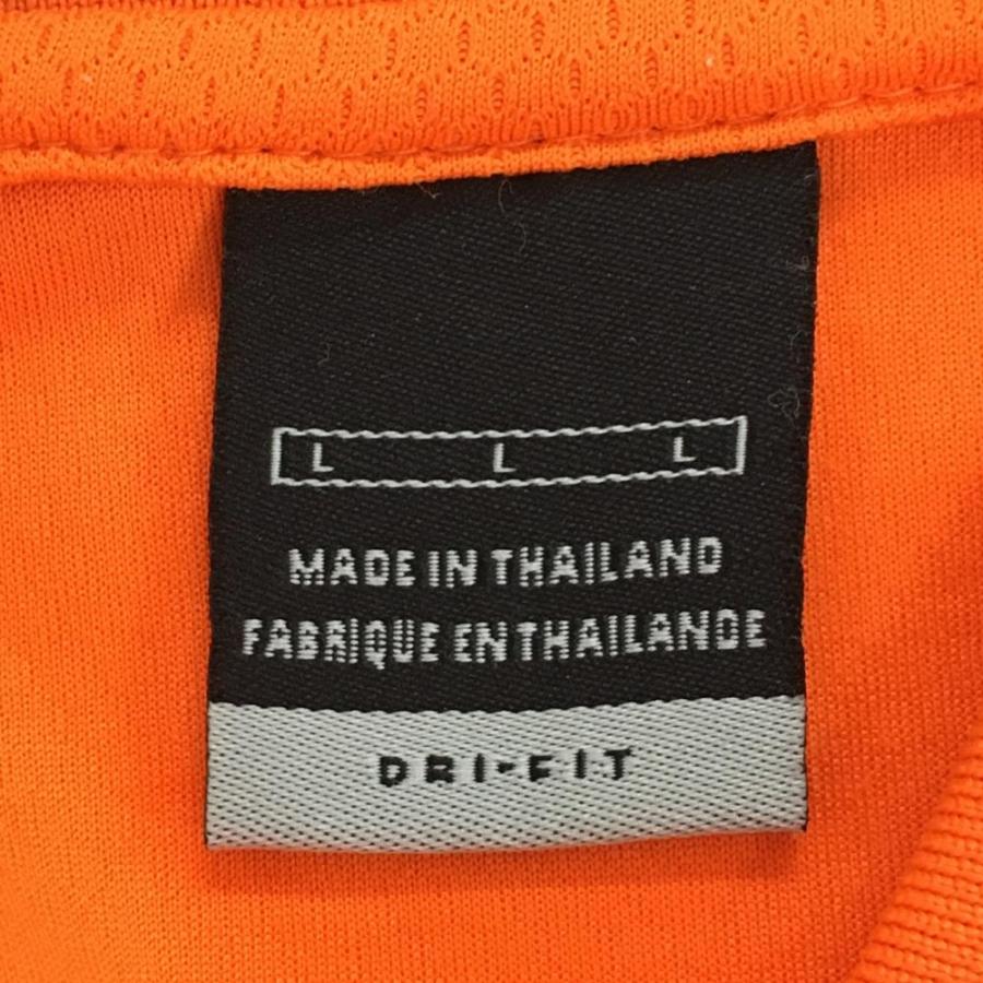 NIKE（ナイキ） 【美品】ナイキ 長袖ポロシャツ オレンジ 地模様総柄