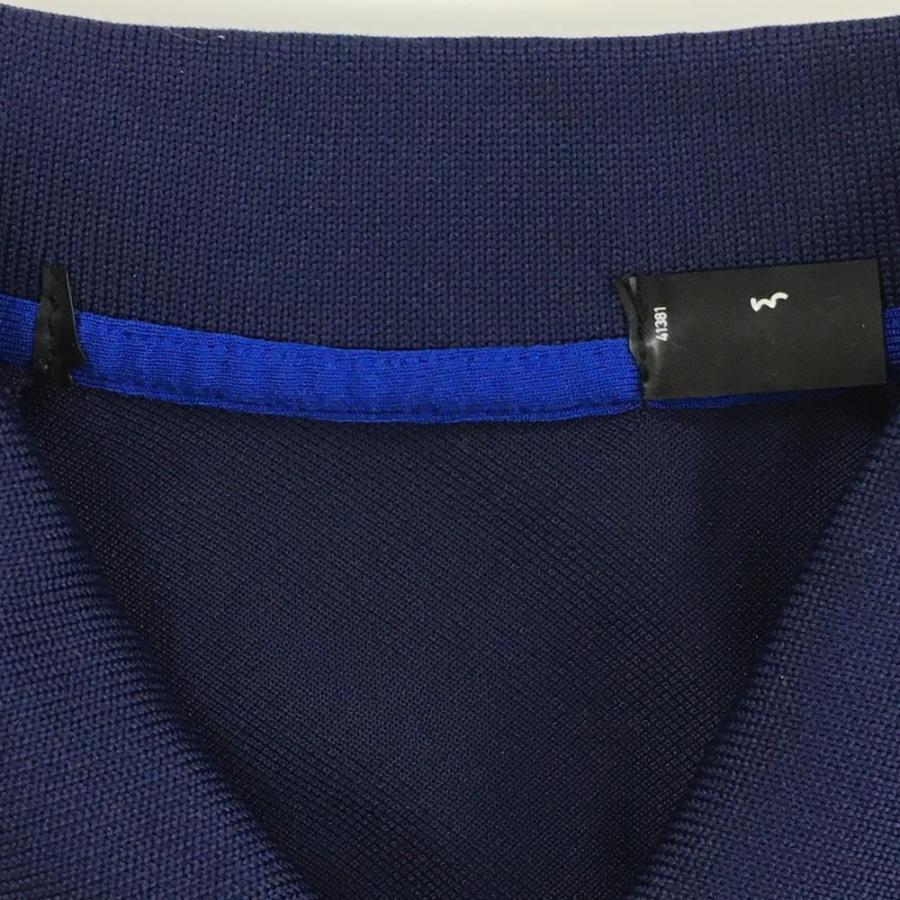 RLX 【美品】RLXラルフローレン 半袖ポロシャツ ネイビー×白 袖 