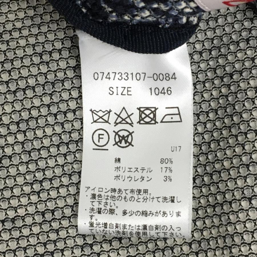 BOB 【美品】ボブ テーラードジャケット ネイビー×白 格子織生地