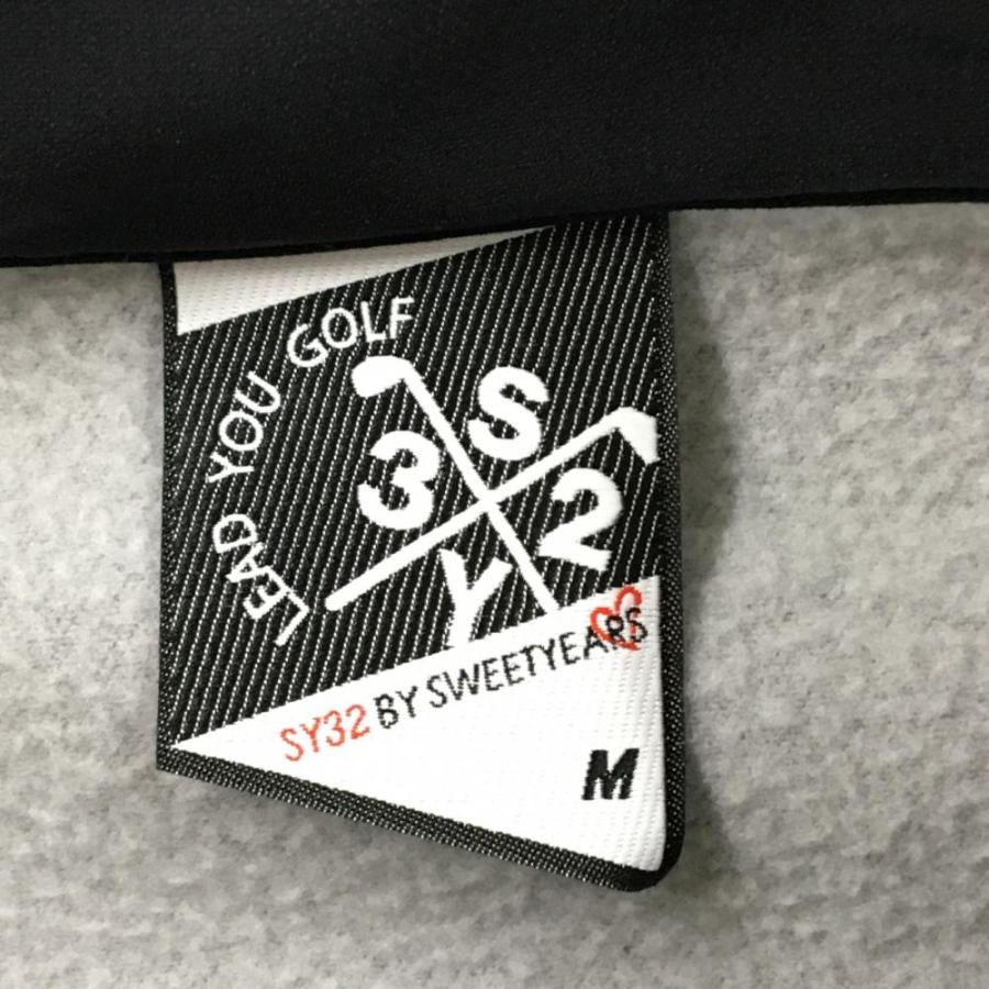 【新品】SY32 ジャケット 杢グレー×黒 裏起毛 撥水 保温 ストームフリース メンズ M ゴルフウェア 2023年モデル SY32 BY SWEET YEARS_5
