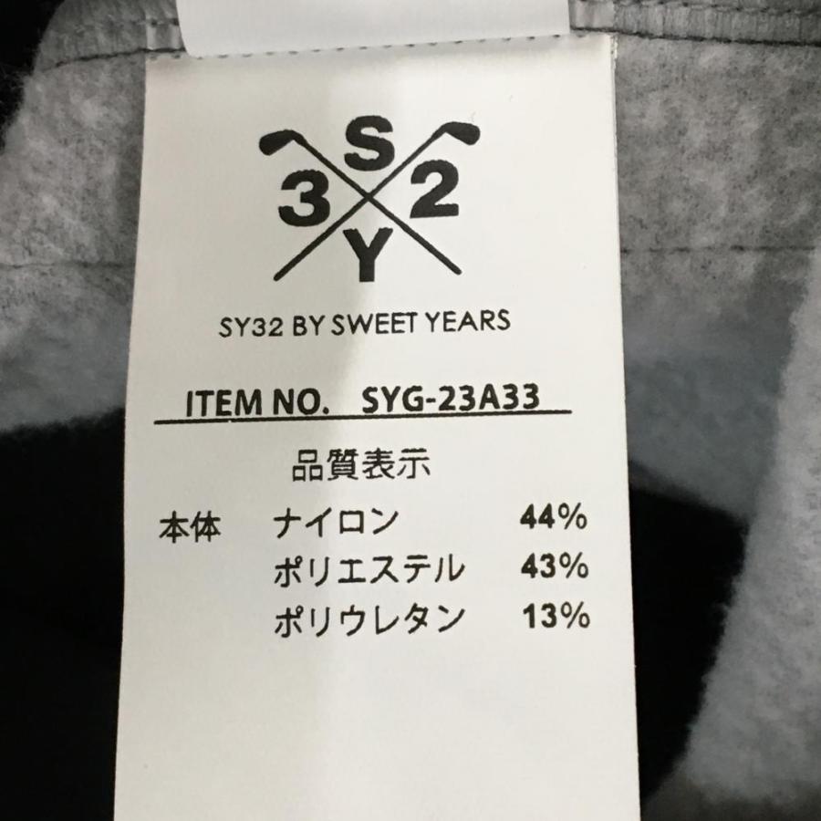 【新品】SY32 ジャケット 杢グレー×黒 裏起毛 撥水 保温 ストームフリース メンズ M ゴルフウェア 2023年モデル SY32 BY SWEET YEARS_6
