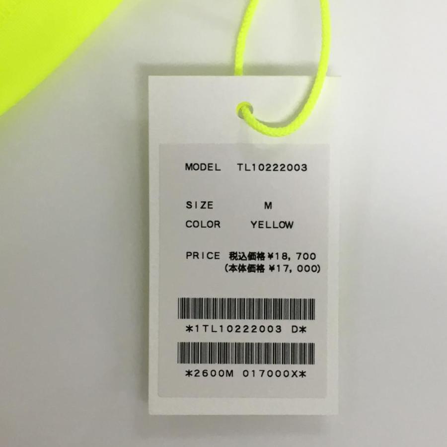 TFW49 【新品】TFW49 半袖ハイネックシャツ 蛍光イエロー ロゴ黒