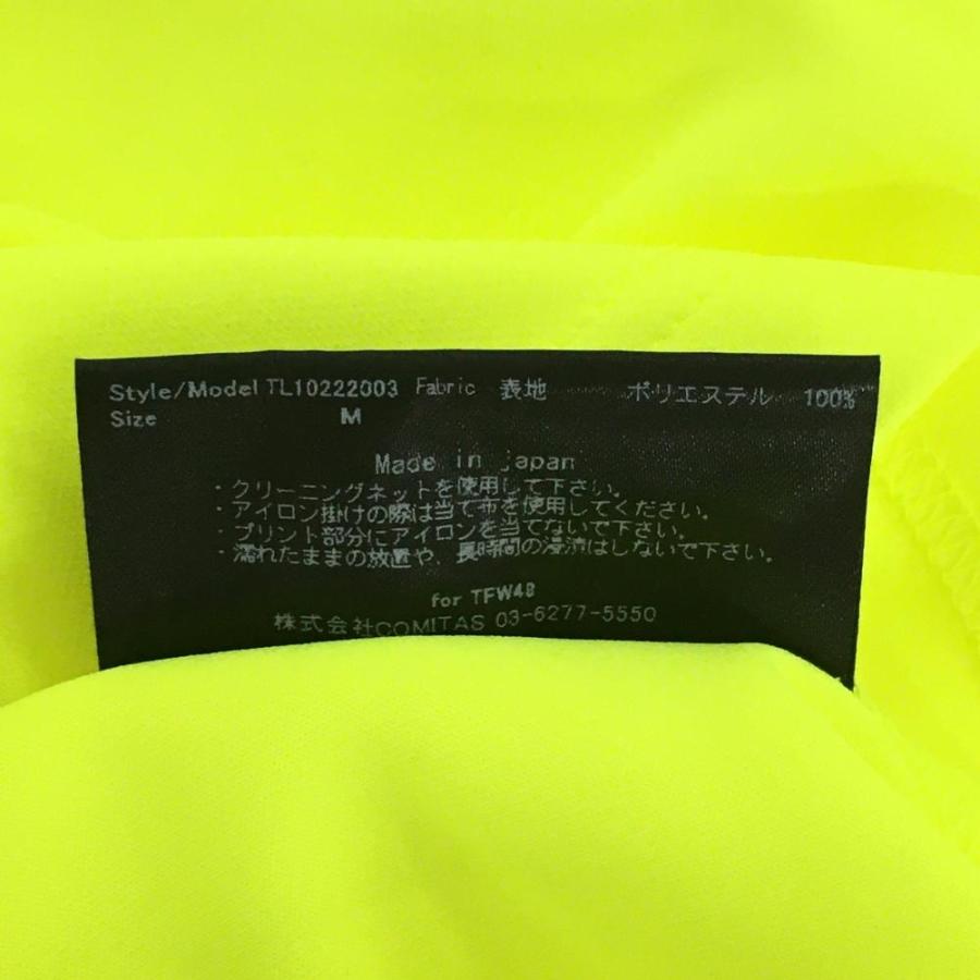 TFW49 【新品】TFW49 半袖ハイネックシャツ 蛍光イエロー ロゴ黒