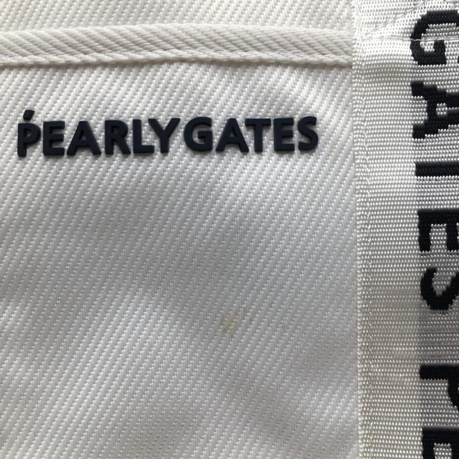 PEARLY GATES（パーリーゲイツ） カートバッグ 白×ダークネイビー ニコ