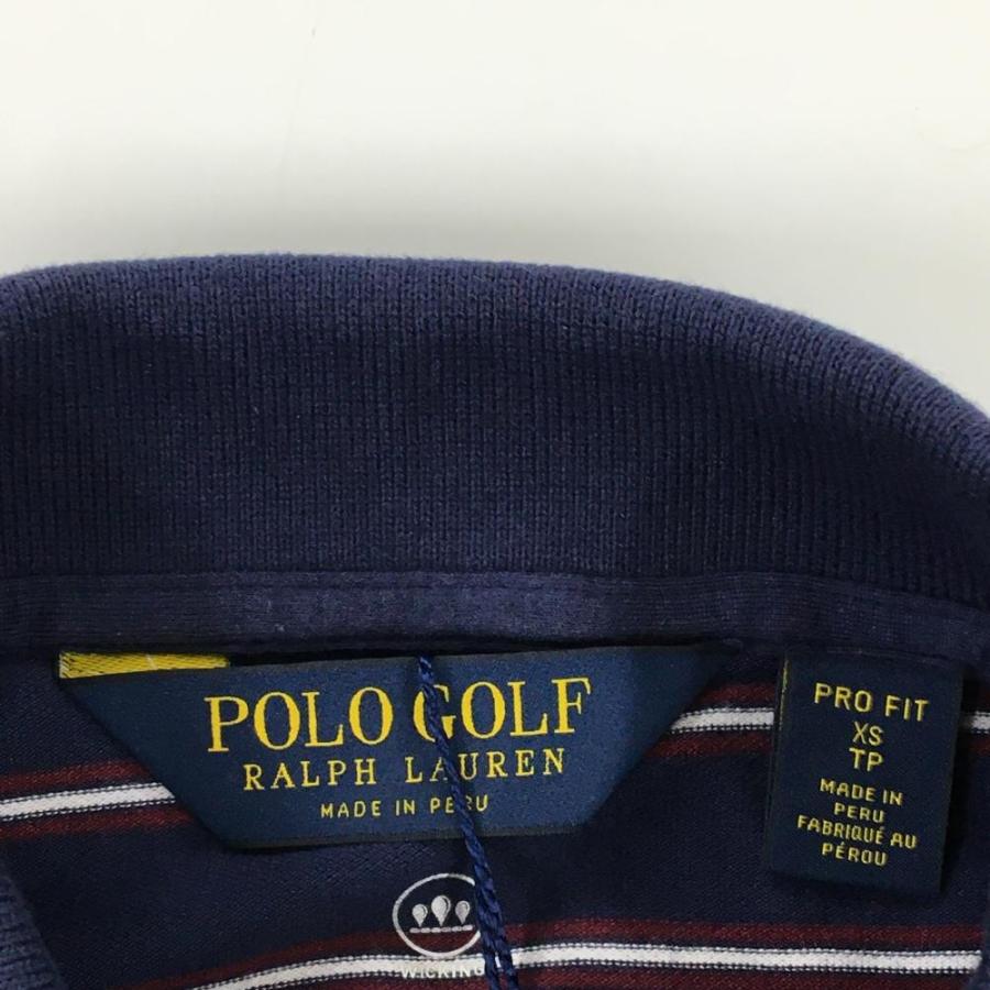 POLO GOLF 【新品】ポロゴルフ 半袖ポロシャツ ネイビー×ボルドー