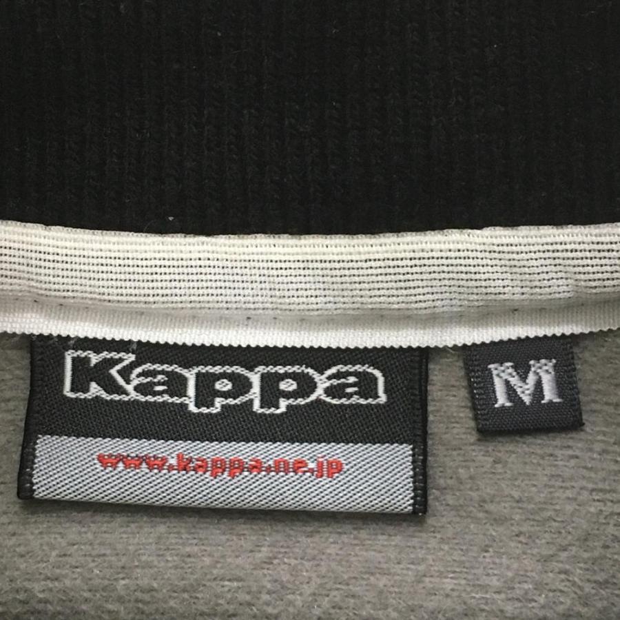 Kappa（カッパ） ジャケットブルゾン 白×黒 裏起毛 一部ニット メンズ