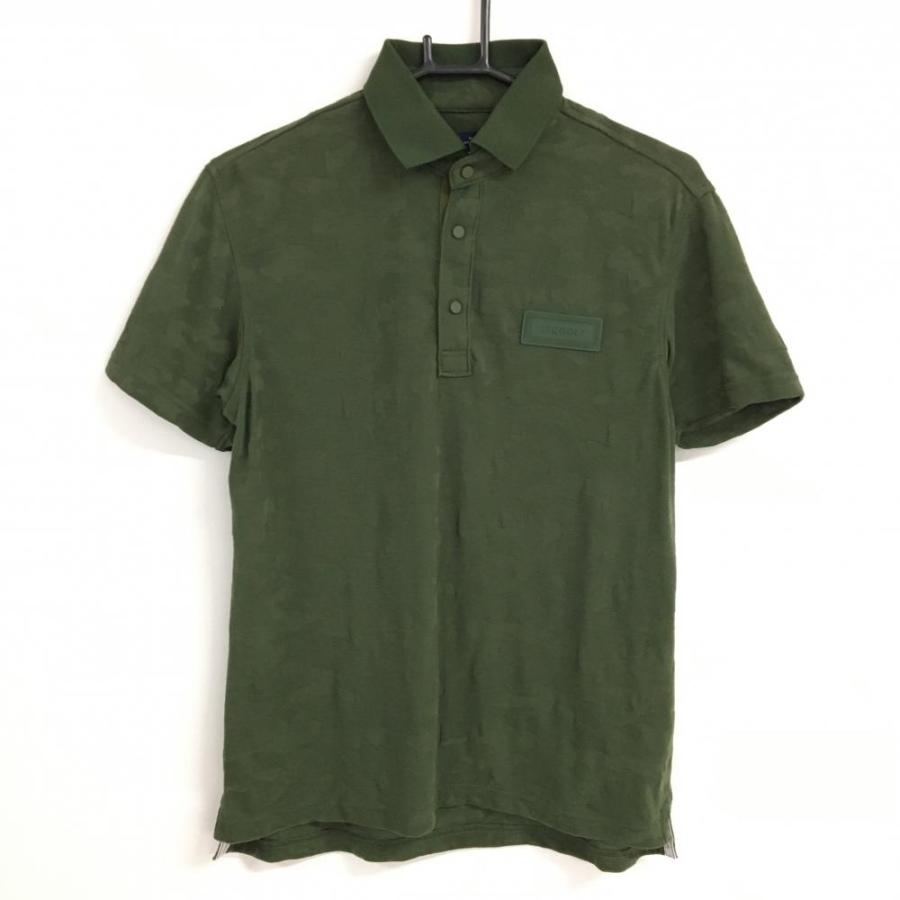 【美品】23区 GOLF メンズ 半袖ポロシャツ サイズMタグ付き 23区GOLF 【美品】23区ゴルフ 半袖ポロシャツ ダークグリーン 迷彩織