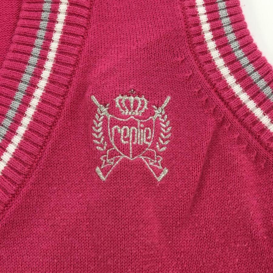 VIVA HEART（ビバハート） ビバハートreplie ニットベスト ピンク×白