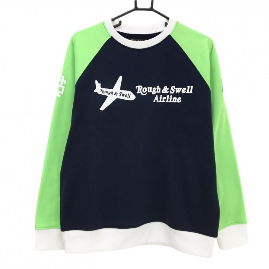 ラフ＆スウェル　ゴルフ　スウェット　ネイビー　Ｌサイズ　新品未使用 ラフ&スウェル（rough&swell） 【超美品】ラフアンドスウェル