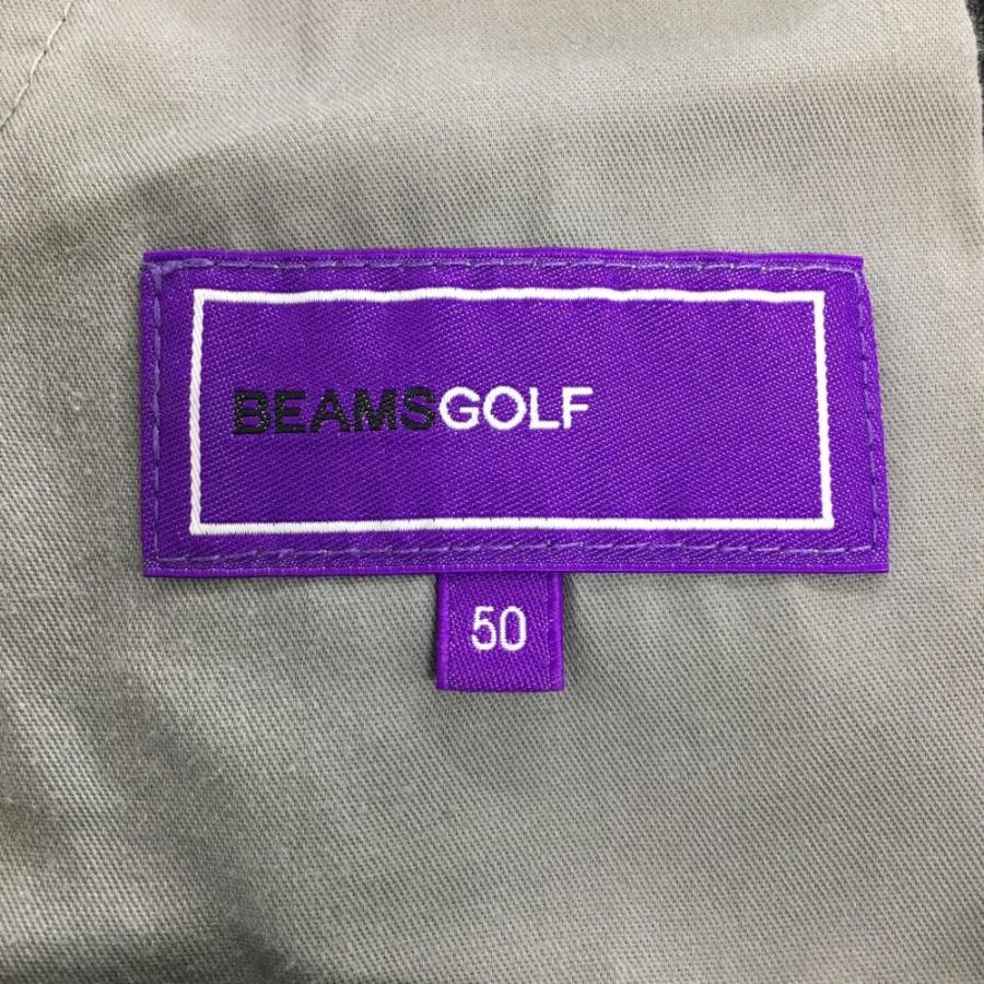 BEAMS GOLF（ビームス ゴルフ） パンツ 黒×グレー ストライプ
