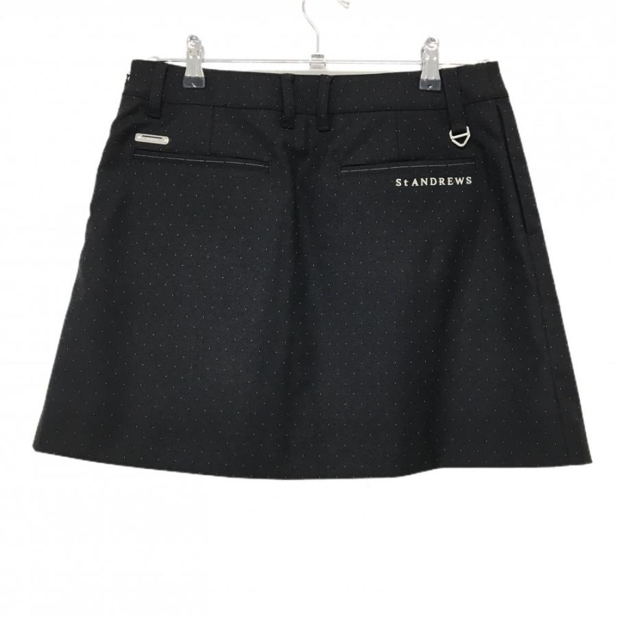 St ANDREWS 【超美品】セントアンドリュース プリーツスカート 黒×白