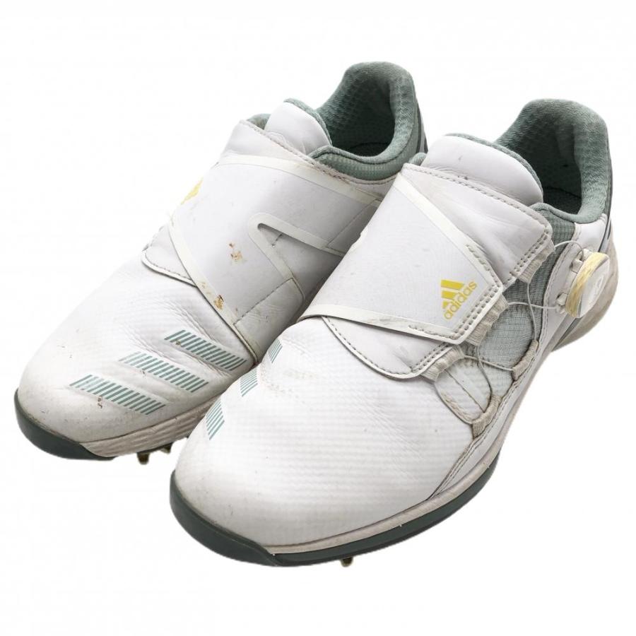 adidas（アディダス） ゴルフシューズ 白×イエロー FW5634 BOA ソフト