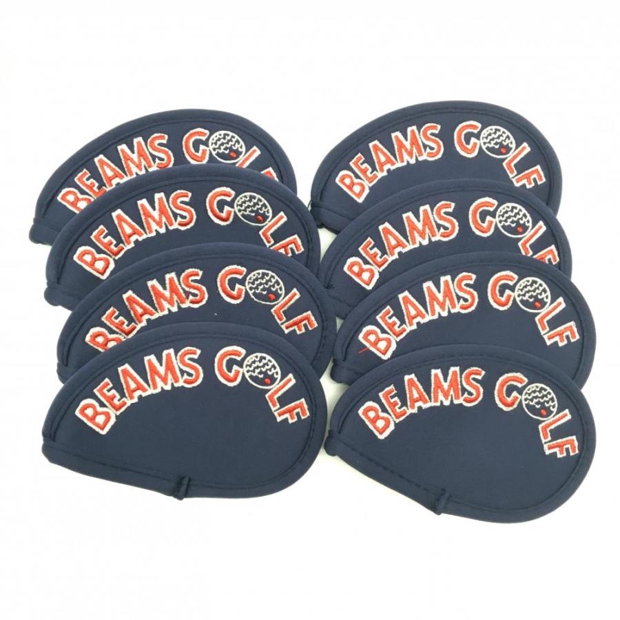 BEAMSGOLF - 【新品】BEAMS GOLF/アイアンヘッドカバー セット BEAMS GOLF ビームスゴルフ アイアンカバー8点セット ネイビー