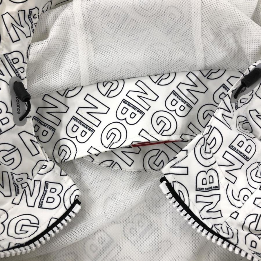 ニューバランスゴルフNBG ロゴ総柄ダブルジップパーカージャケット 6 New Balance GOLF ニューバランスゴルフ ゴルフウェア メンズ