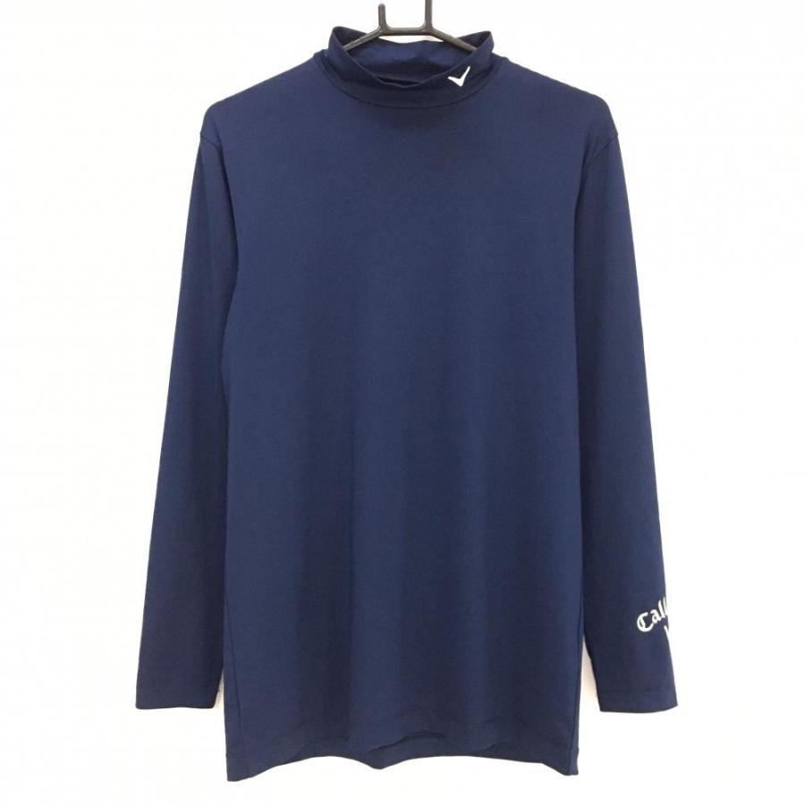 Callaway ネイビー ハイネックシャツ L Callaway（キャロウェイ） 【超美品】キャロウェイ ハイネックインナー