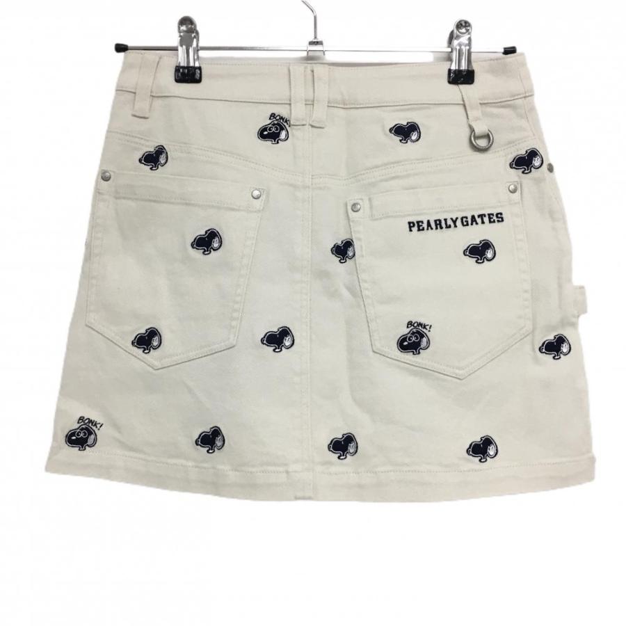 パーリーゲイツ　SNOOPY　スヌーピー　レディース　スカート PEARLY GATES 【新品】パーリーゲイツ×PEANUTS スカート 白
