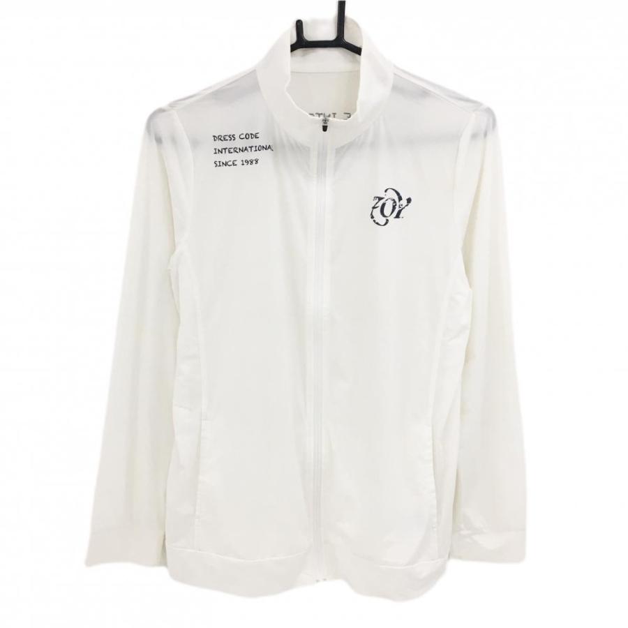 ZOY（ゾーイ） 【超美品】ゾーイ ジャケット 白 ロゴネイビー 薄手
