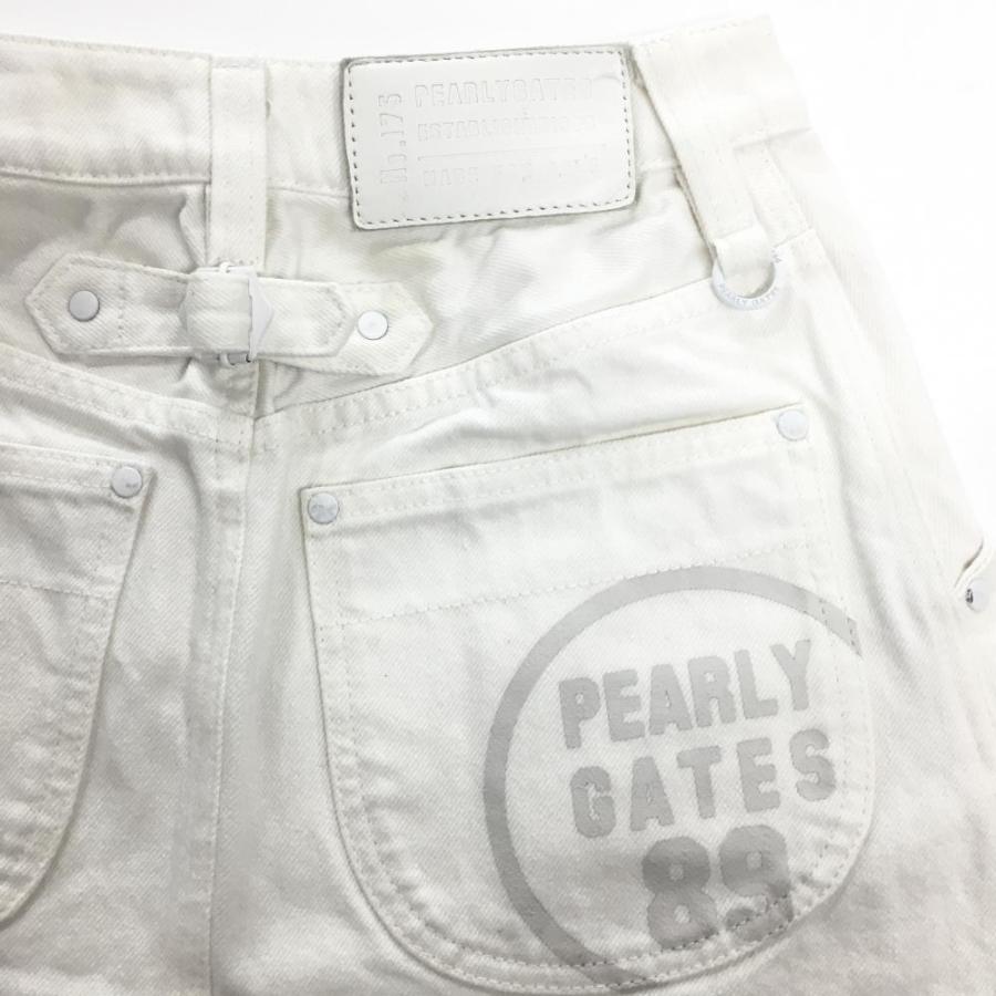 PEARLY GATES（パーリーゲイツ） スカート 白 ロゴグレー レディース 0