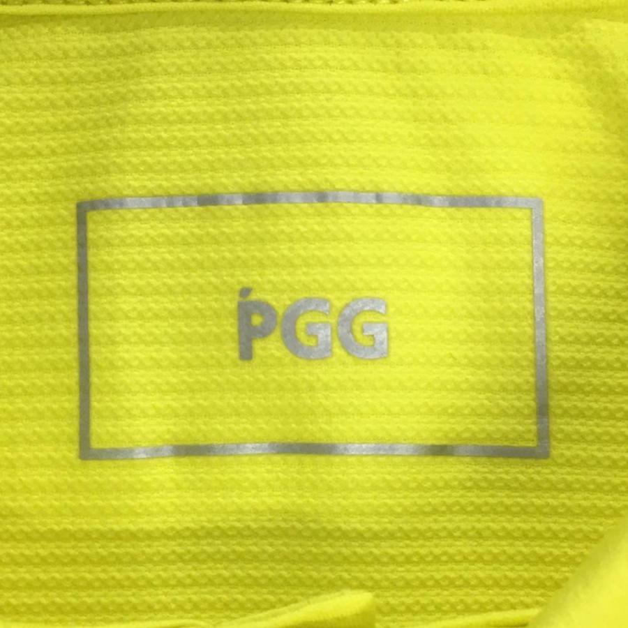 PGG 【超美品】PGGパーリーゲイツ 半袖ポロシャツ イエロー×黒 サイド