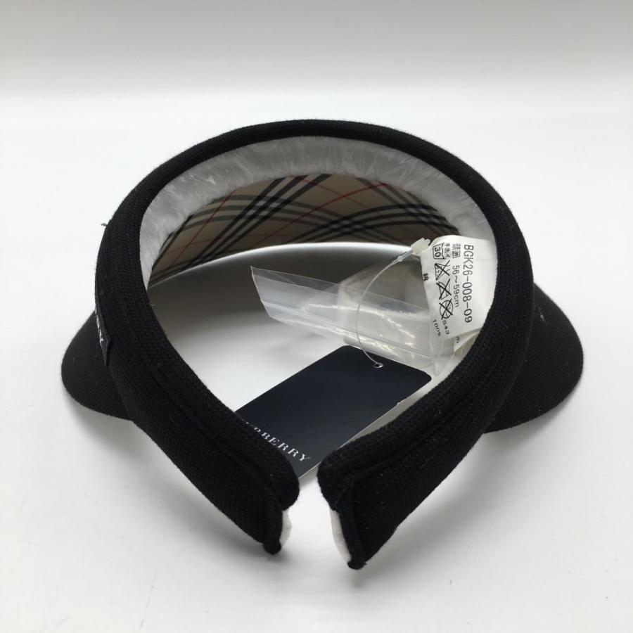 BURBERRY（バーバリー） 【新品】バーバリー サンバイザー 黒 つば裏