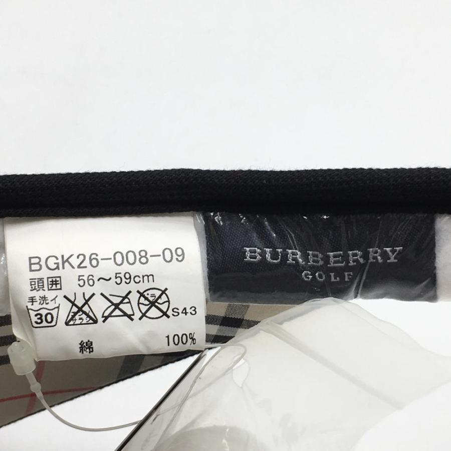 BURBERRY（バーバリー） 【新品】バーバリー サンバイザー 黒 つば裏