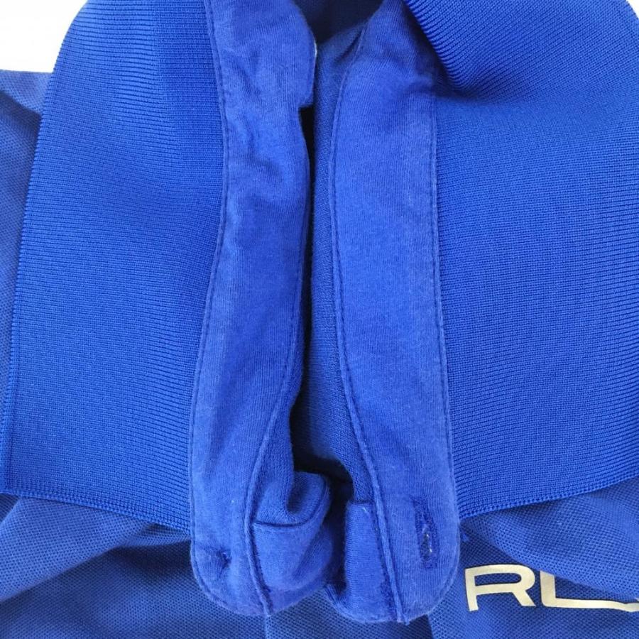 RLX RLXラルフローレン 半袖ポロシャツ ブルー×オレンジ×ライト