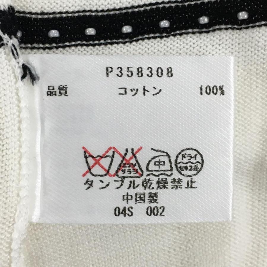 Picone CLUB（ピッコーネクラブ） ピッコーネ ニットベスト 白×黒
