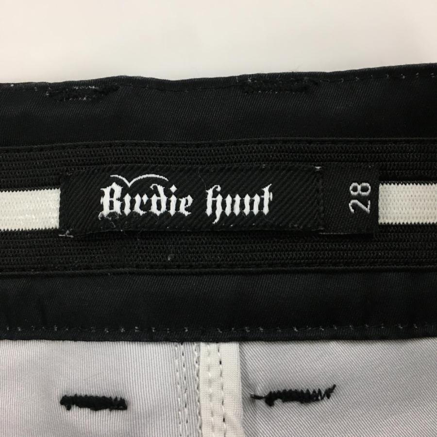 バーディハント パンツ 黒 裾ロゴ メンズ 28 ゴルフウェア Birdie hunt