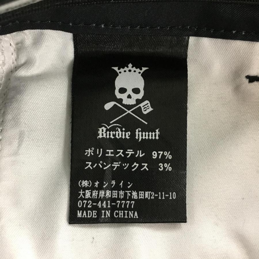 バーディハント パンツ 黒 裾ロゴ メンズ 28 ゴルフウェア Birdie hunt