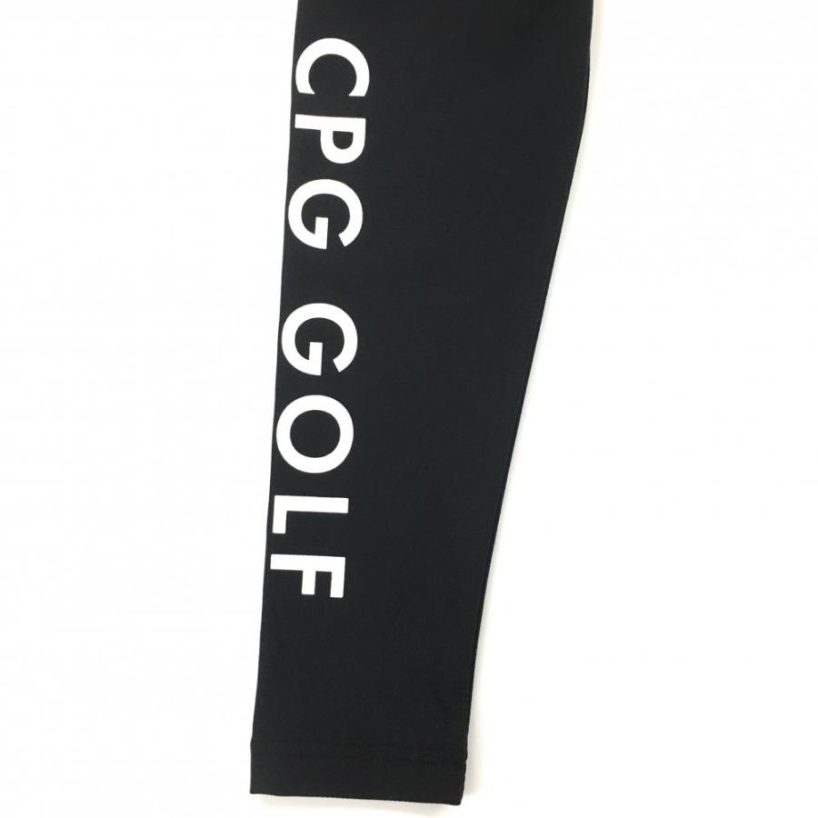 新品】CPG 長袖ハイネックシャツ 黒×白 メッシュ調 ハーフジップ 立体