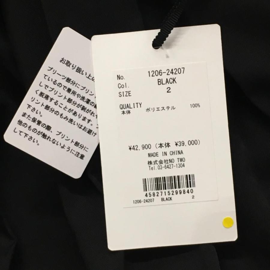 新品】CPG プリーツスカート 黒×白 ロゴプリント インナーパンツ付