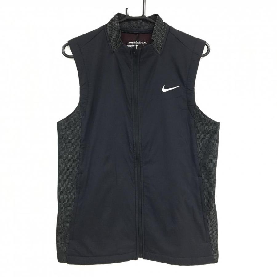 NIKE（ナイキ） 【新品】ナイキゴルフ 中綿ベスト 黒 サイド切替 防風