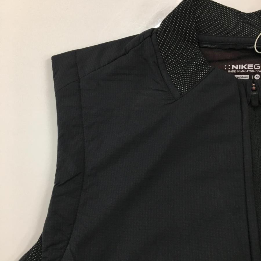 NIKE（ナイキ） 【新品】ナイキゴルフ 中綿ベスト 黒 サイド切替 防風