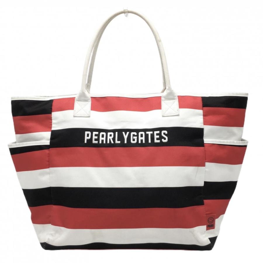 PEARLY ネイビー/ホワイト/レッド トートバッグ GATES PEARLY GATES（パーリーゲイツ） 白 カートバッグ 中古【SALE】 coco ゴルフバッグ・キャディバッグ