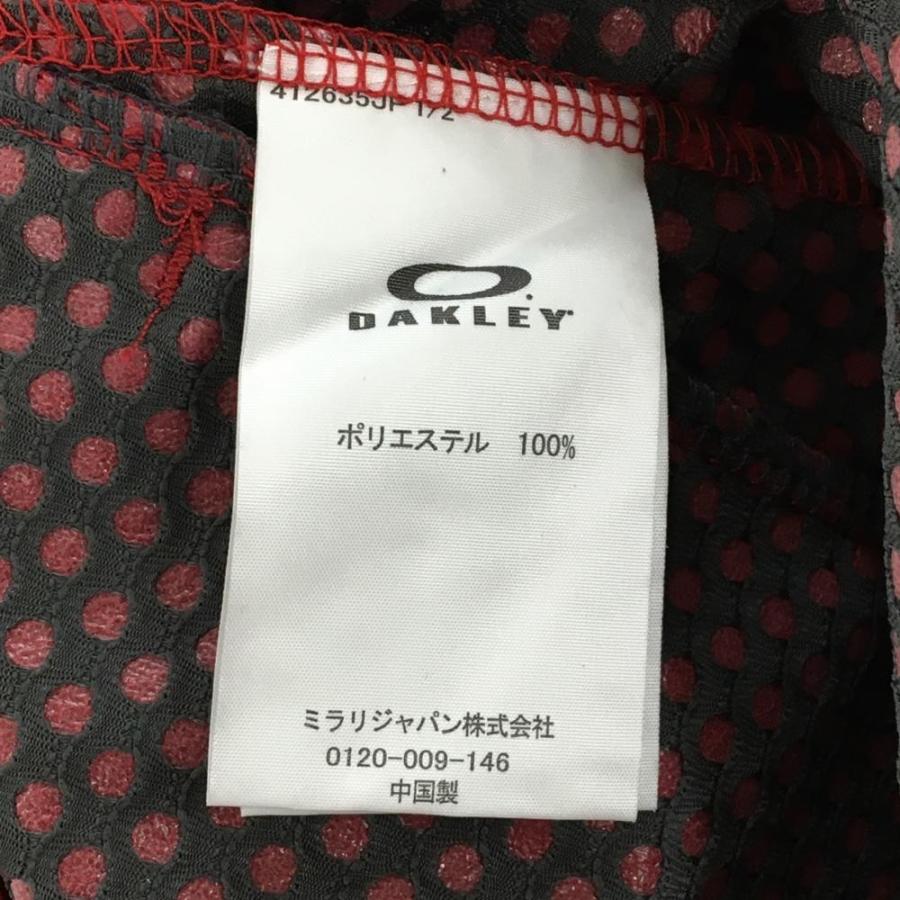 【新品】オークリー 切替ジャケット レッド 袖ニット 吸汗速乾 メンズ M ゴルフウェア Oakley_7