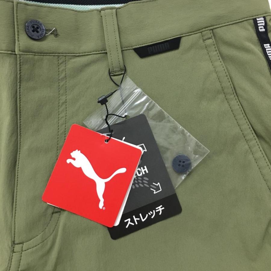 PUMA（プーマ） 【新品】プーマ ハーフパンツ カーキ×黒 サイドロゴ