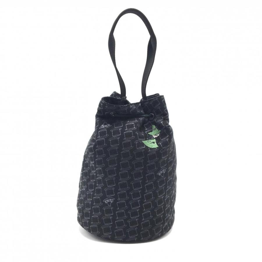 23区GOLF 【超美品】23区ゴルフ×ムーミン カートバッグ 黒×白 総柄 F 