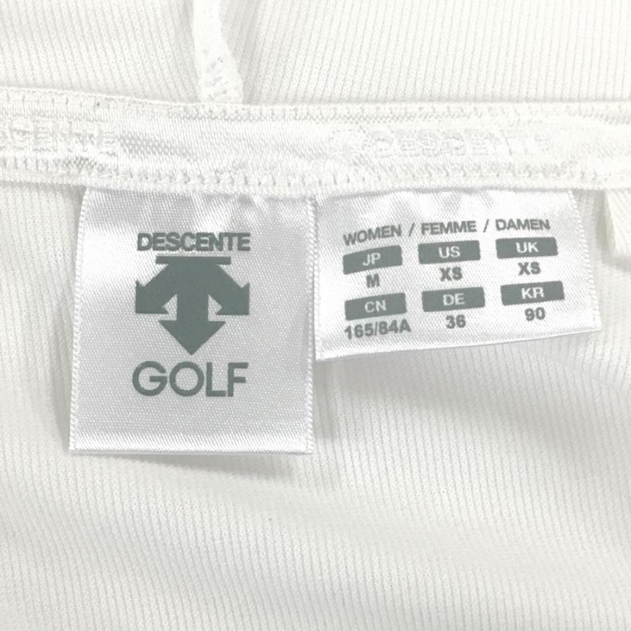 DESCENTE GOLF 【美品】デサントゴルフ ジップパーカー 白×ライト