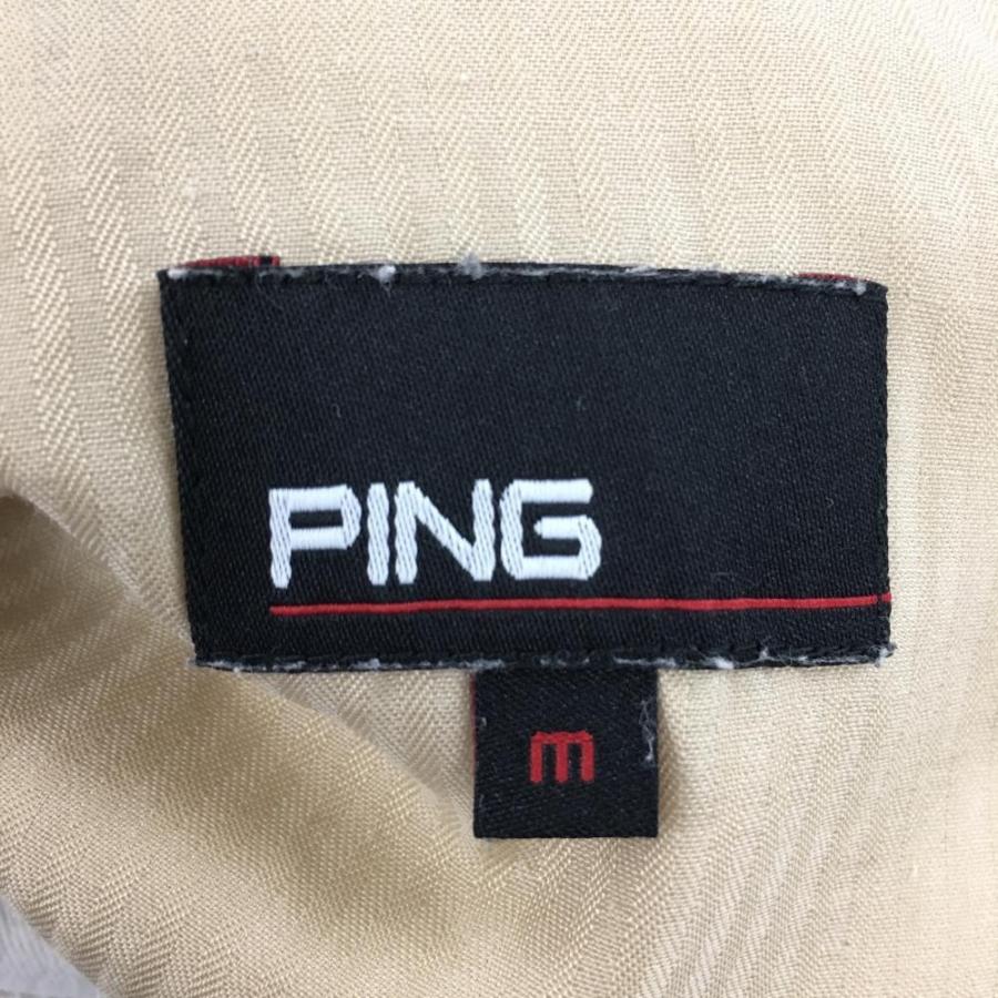 PING（ピン） パンツ 白 ストレッチ ヒッププリント レディース M