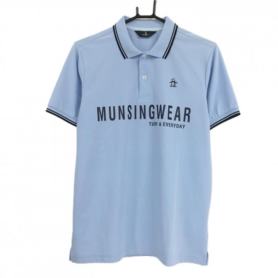 Munsingwear（マンシングウェア） 半袖ポロシャツ ライトブルー