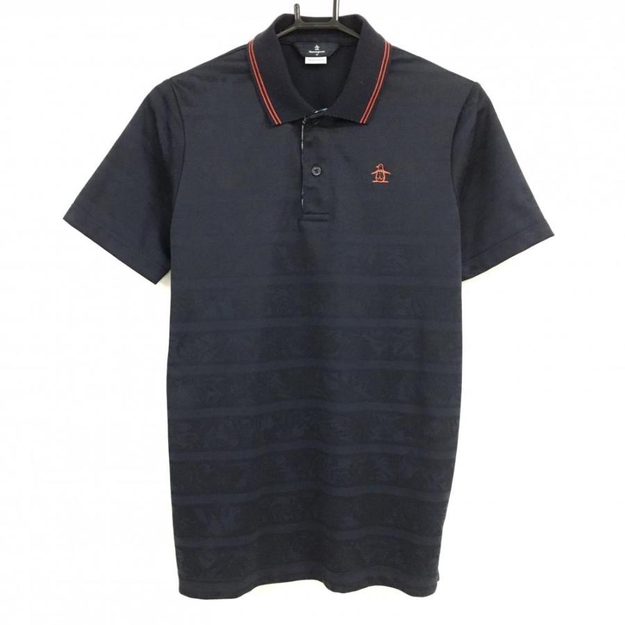 新品タグ付き マンシングウェア　ZYXON 半袖　ネイビー ポロシャツ M 新品タグ付き マンシングウェア ZYXON 半袖 ネイビー ポロシャツ M