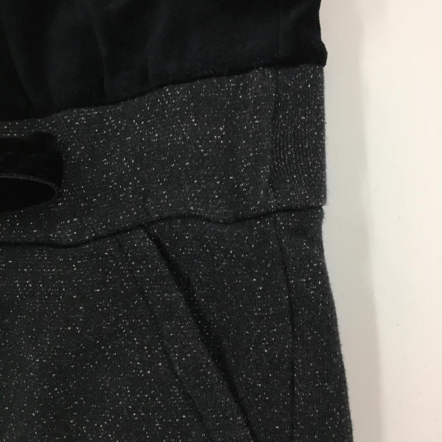 マークアンドロナ　ベルベットつなぎ　ベロアオールインワン　ゴルフウエア　ネイビー MARK&LONA（マークアンドロナ） オールインワン 黒×シルバー スカル