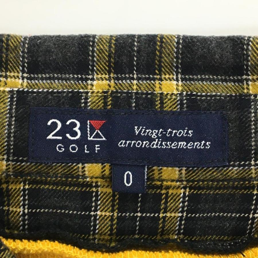 23区GOLF ゴルフ リバーシブル ニット イエロー系 L 冬 23区GOLF ゴルフ リバーシブル ニット イエロー系 L 冬