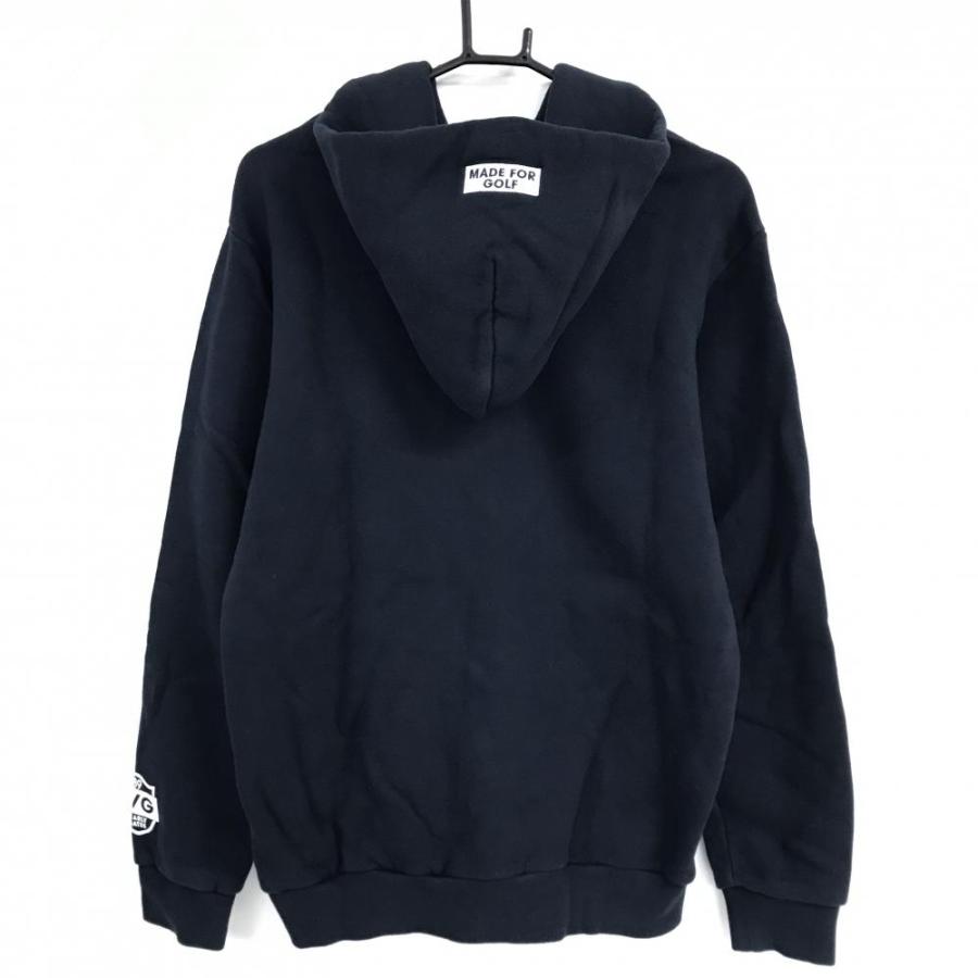 PEARLY GATES 【美品】パーリーゲイツ ジップパーカー ネイビー×白 裏