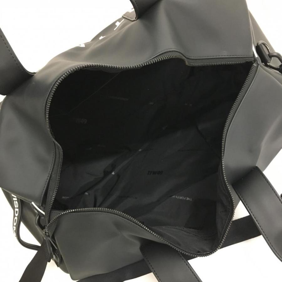 新品タグ付き⭐️TFW49⭐️ナイロン裏ボア⭐️ ブラック✖️チャコール⭐️完売品 TFW49 【美品】ティーエフダブリュー ボストンバッグ 黒×白 ショルダー