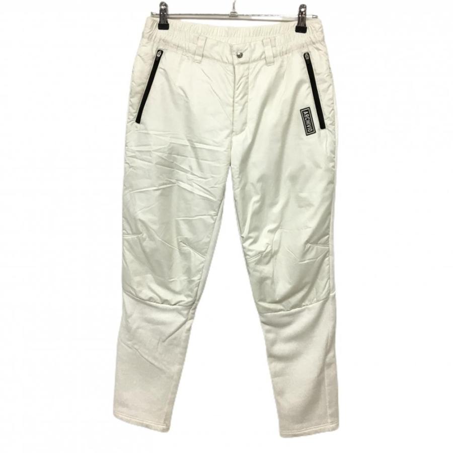 アルチビオ 中綿パンツ archivio（アルチビオ） 中綿パンツ アイボリー×白 裏起毛 異素材