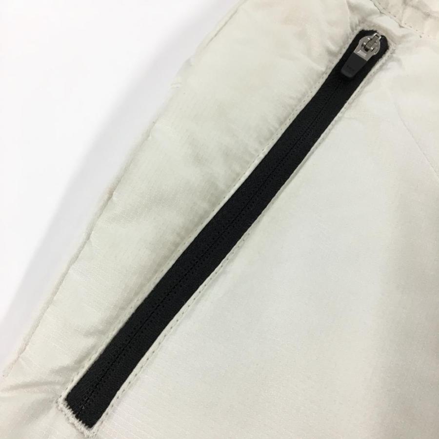 archivio（アルチビオ） 中綿パンツ アイボリー×白 裏起毛 異素材