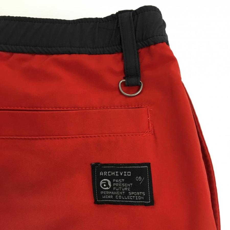 archivio アルチビオ　ハーフパンツ　サイズ46 ☆6 アルチビオ ハーフパンツ 黒 ロゴ刺しゅう メンズ 46(M) ゴルフウェア